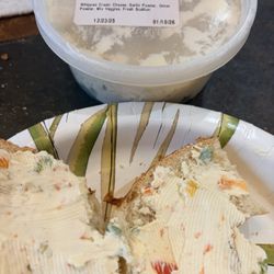 Vegetable cream cheese.