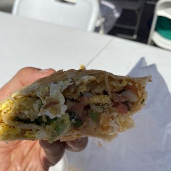 Tacos Buenrostro - Could only finish half breakfast burrito w eggs avocado salsa n - Food Trucks Near Me - San Jose, California Tacos Buenrostro - Could only finish half breakfast burrito w eggs avocado salsa n - Food Trucks Near Me - San Jose, California