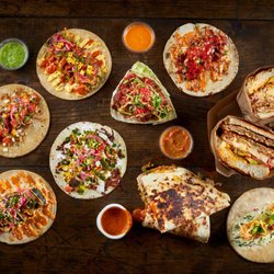 Taco Bamba Herndon - Bird's Eye compilation image of menu favorites found at the Herndon location