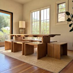 Pinocchio Furniture Restoration & Repair - Refinished white oak table set
