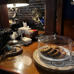 Server station- but added decor made it part of the opulent historical home vibe