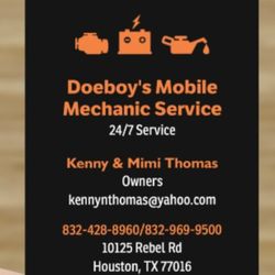 Doeboy Mobile Mechanic - Business card