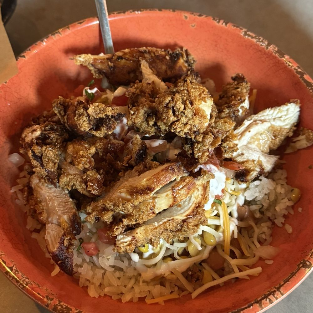 Fried Chicken Burrito Bowl Fried Chicken Burrito Bowl