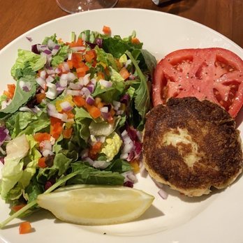 Coconuts - crab cake salad - Seafood Near Me - Fort Lauderdale, Florida Coconuts - crab cake salad - Seafood Near Me - Fort Lauderdale, Florida