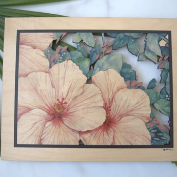 CocoNene- Ko Olina - "Bloom" cutout wood wall art by local artist Candice Soon. - Home Decor Near Me - Kapolei, Hawaii CocoNene- Ko Olina - "Bloom" cutout wood wall art by local artist Candice Soon. - Home Decor Near Me - Kapolei, Hawaii