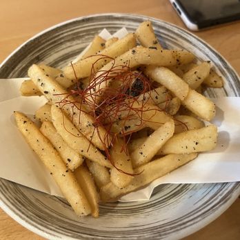 Somenya - Soba restaurant - Truffle fries. So salty. Would skip - Japanese Near Me - Boston, Massachusetts Somenya - Soba restaurant - Truffle fries. So salty. Would skip - Japanese Near Me - Boston, Massachusetts