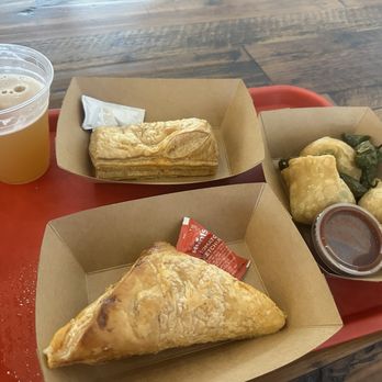 Desi District Market & Eatery - Chicken puff - Veg Puff and samosas. These were my favorite and I would drive here just for these. - Grocery Near Me - Frisco, Texas