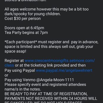 Crescent Moon Gifts - Event details. - Supernatural Readings Near Me - Tacoma, Washington Crescent Moon Gifts - Event details. - Supernatural Readings Near Me - Tacoma, Washington