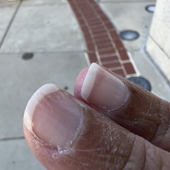 Luxury Nails Spa - Horrible cuticle work. No cuticle cream or lotion used. She cut away at my skin instead of pushing them back. - Nail Salons Near Me - Vienna, Virginia