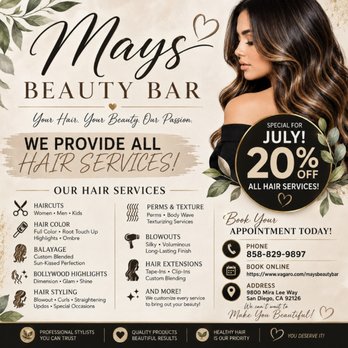 May's Beauty Bar - Hair Salons Near Me - San Diego, California May's Beauty Bar - Hair Salons Near Me - San Diego, California