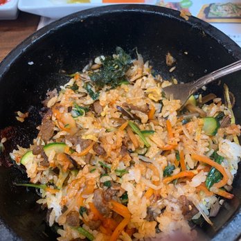 Tang Restaurant - Bibimbap bowl already mixed - Korean Near Me - Flushing, New York Tang Restaurant - Bibimbap bowl already mixed - Korean Near Me - Flushing, New York