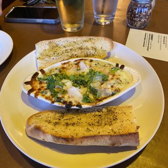 Buster's Brick Oven - Spinach and artichoke dip with bruschetta - Pizza Near Me - Daphne, Alabama Buster's Brick Oven - Spinach and artichoke dip with bruschetta - Pizza Near Me - Daphne, Alabama
