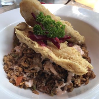 PapaCharly - Fish tempura over fried rice - Italian Near Me - Playa del Carmen, ROO PapaCharly - Fish tempura over fried rice - Italian Near Me - Playa del Carmen, ROO