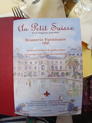 Menu photo 2 Au Petit Suisse Paris, 75 Menu photo 2 Au Petit Suisse Paris, 75