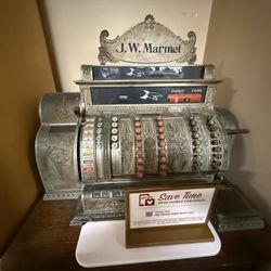 Cast Connection & Property Control - Historic Cash register