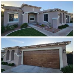 Illusion Painting - #exteriorpaint #garagedoorpaint #stuccorepairs #homeimprovement #localpainter #paintingexterior #pressurewash #windowpainting