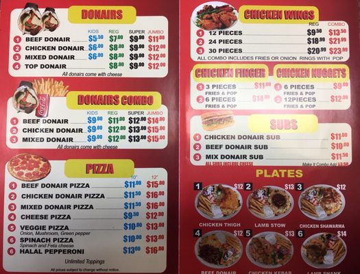 Menu photo 1 Top Donair Edmonton, AB