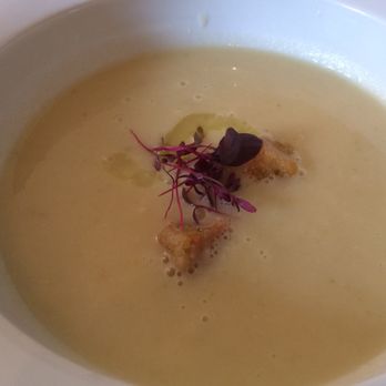 The Post Box Restaurant and Bar - Celeriac and truffle oil soup - British Near Me - Perth, PKN