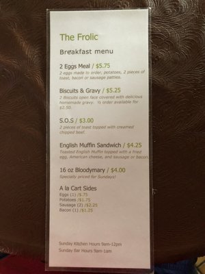 Menu photo 4 The Frolic Waukegan, IL Menu photo 4 The Frolic Waukegan, IL
