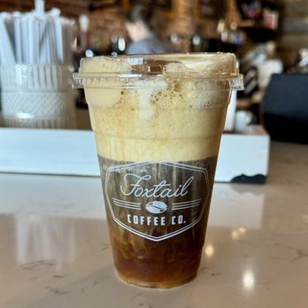 Foxtail Coffee - Regular cold brew with pumpkin spice cold foam and cinnamon - Coffee & Tea Near Me - Mount Dora, Florida