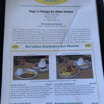Eggs 'n Things Ko Olina - Checking this place out for the first time - American Near Me - Kapolei, Hawaii Eggs 'n Things Ko Olina - Checking this place out for the first time - American Near Me - Kapolei, Hawaii