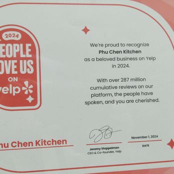 Phu Chen Kitchen - Yelp Recognition - Dim Sum Near Me - Fontana, California Phu Chen Kitchen - Yelp Recognition - Dim Sum Near Me - Fontana, California