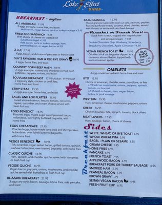 Menu photo 1 Lake Effect Diner Buffalo, NY Menu photo 1 Lake Effect Diner Buffalo, NY