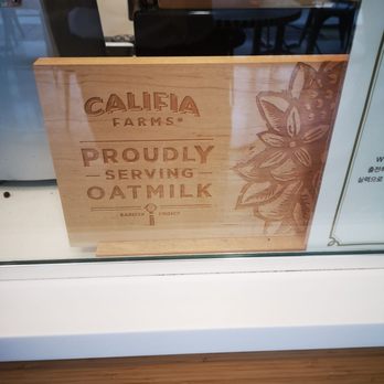 Enchanted Coffee Bar - Oat milk sign - Coffee & Tea Near Me - La Mirada, California