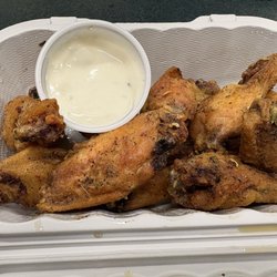 Chicken wings with cajun rub.
