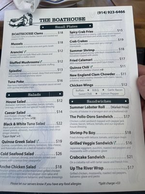 Menu photo 2 The Boathouse Ossining, NY