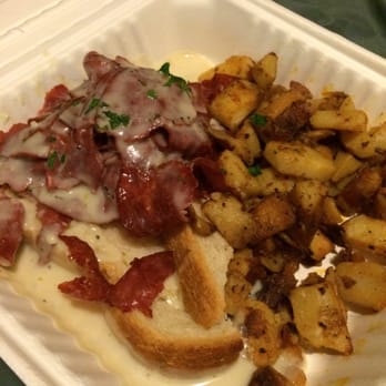 Original Breakfast House - Creamed beef on toast with potatoes.. Would not suggest this, very strong flavor. - Breakfast & Brunch Near Me - Phoenix, Arizona Original Breakfast House - Creamed beef on toast with potatoes.. Would not suggest this, very strong flavor. - Breakfast & Brunch Near Me - Phoenix, Arizona