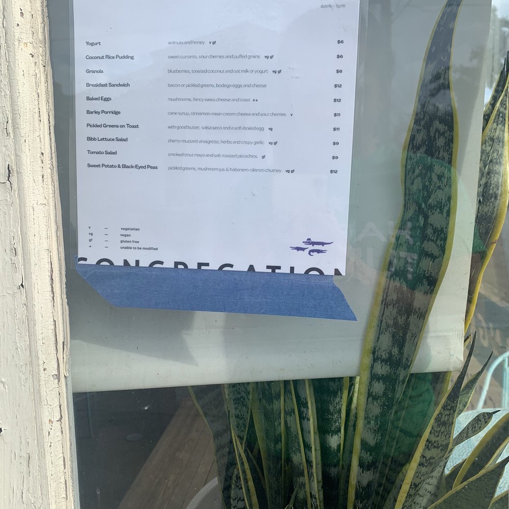 Congregation Coffee - New breakfast menu - Coffee & Tea Near Me - New Orleans, Louisiana Congregation Coffee - New breakfast menu - Coffee & Tea Near Me - New Orleans, Louisiana