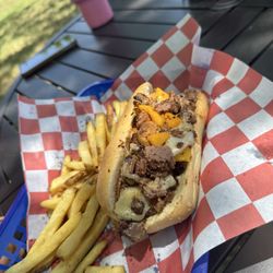 Prime Eats - Prime cheesesteak with fresh cut fries.