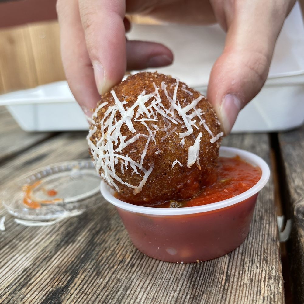 Mangiamo - Large Arancini - Food Trucks Near Me - Portland, Oregon Mangiamo - Large Arancini - Food Trucks Near Me - Portland, Oregon