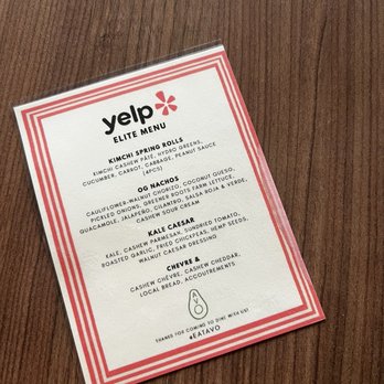 Avo - Yelp Elite Menu - Cocktail Bars Near Me - Nashville, Tennessee