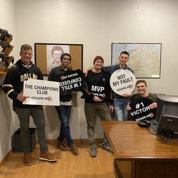 Escape Pro - What's in this photo? Just some good looking guys working together to solve a puzzle - Escape Games Near Me - Bedford, Texas Escape Pro - What's in this photo? Just some good looking guys working together to solve a puzzle - Escape Games Near Me - Bedford, Texas