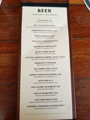 Menu photo 8 Nor'East Beer Garden Provincetown, MA