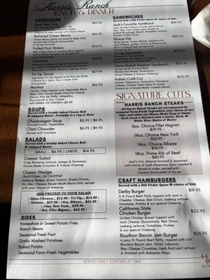 Menu photo 8 Harris Ranch Resort Coalinga, CA Menu photo 8 Harris Ranch Resort Coalinga, CA