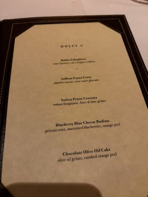 Menu photo 8 Babbo New York, NY