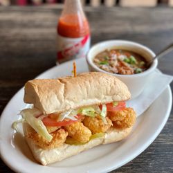 Cypress Grill - Po'boy with Gulf shrimp!