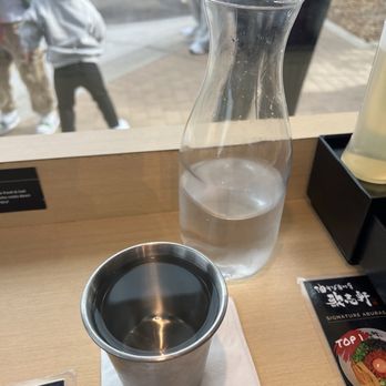 Kajiken - How water is served. Pour yourself - Ramen Near Me - Elk Grove, California Kajiken - How water is served. Pour yourself - Ramen Near Me - Elk Grove, California