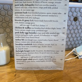 Forthright - Brunch Menu - Cafes Near Me - Austin, Texas