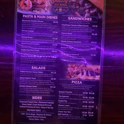 Snazzy's Hot Wings - Menu
