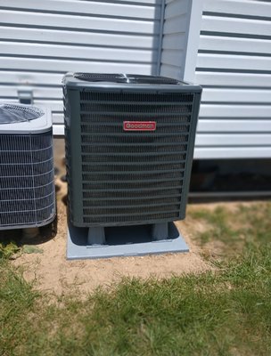 Outdoor unit install - Before and after installation
