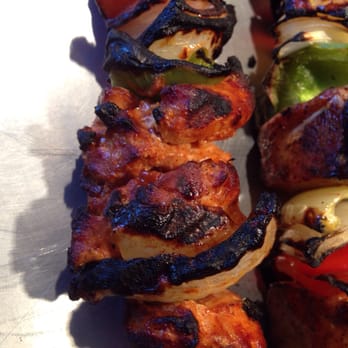 Garni Meat Market - And the close up of my kabobs cooked to beautiful BBQ perfection. Damn Good Meat!!!! - Chicken Shop Near Me - Pasadena, California
