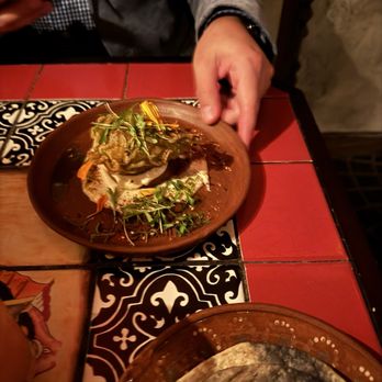 Quixote - Squash blossom! Oh this was so yummy. That sweet potato and corn tempura give you some old-school flavors that are authentic AF. - Mexican Near Me - San Diego, California