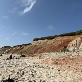 Moshup Beach - Cliffs behind the beach - Beaches Near Me - Aquinnah, Massachusetts Moshup Beach - Cliffs behind the beach - Beaches Near Me - Aquinnah, Massachusetts