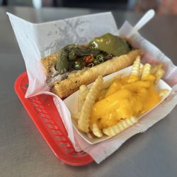 Beef sweet and hot w/cheese fry