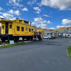 Kruger Street Toy & Train Museum - The caboose is actually rentable, like a hotel room!