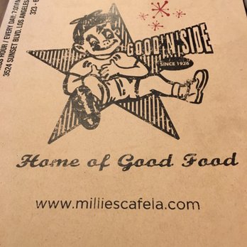 Millie's Cafe - Look, I don't want to argue with a drawing but... I don't know about the "good food" part. - Breakfast & Brunch Near Me - Los Angeles, California Millie's Cafe - Look, I don't want to argue with a drawing but... I don't know about the "good food" part. - Breakfast & Brunch Near Me - Los Angeles, California